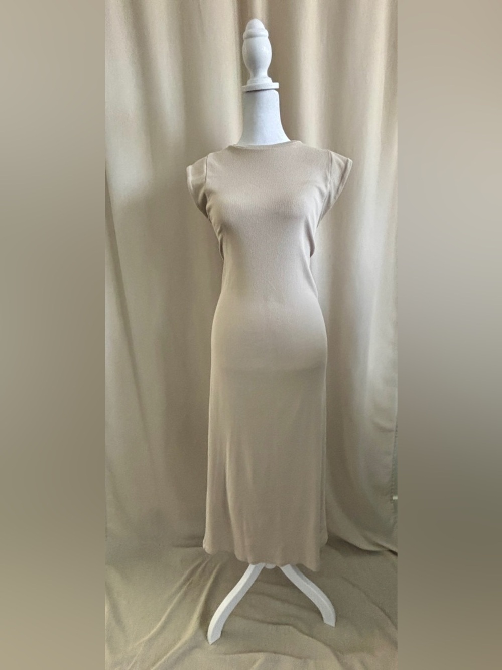 Zara Ribbed Midi Dress | Size M